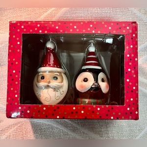 Johanna Parker Santa and Penguin Salt & Pepper